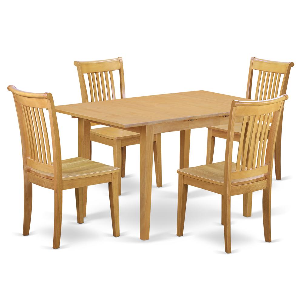 Dining Room Set Oak, NOPO5-OAK-W