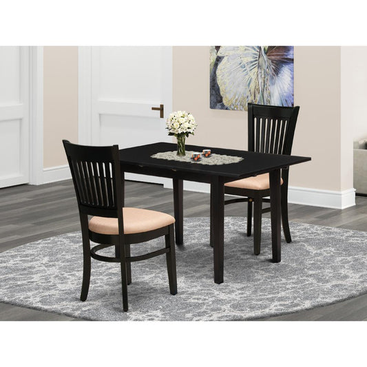 Dining Table- Dining Chairs, NOVA3-BLK-C