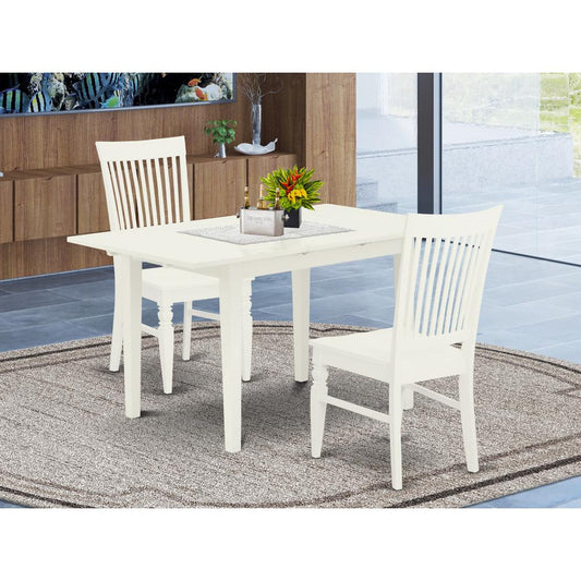 Dining Table- Dining Chairs, NOWE3-WHI-W