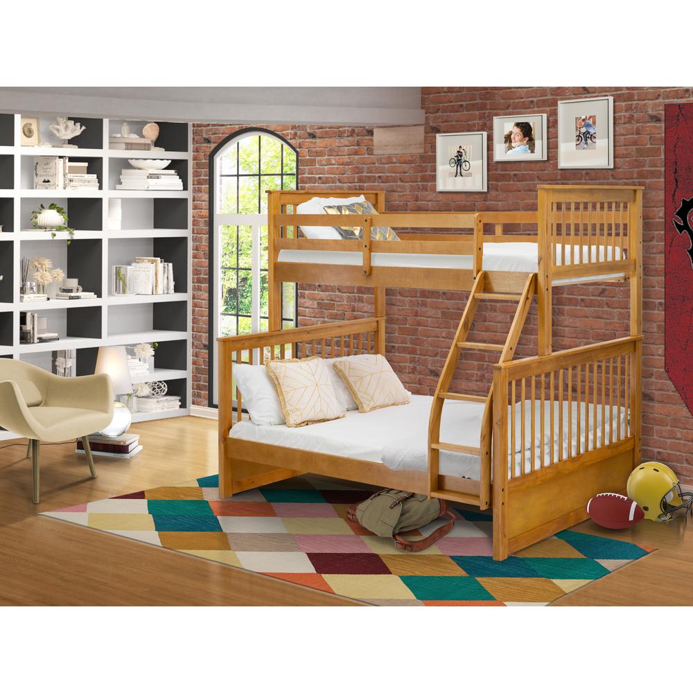 Youth Bunk Bed Oak, ODB-09-W