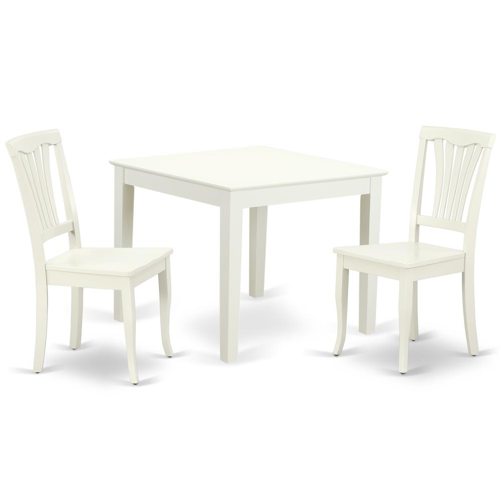 Dining Room Set Linen White, OXAV3-LWH-W