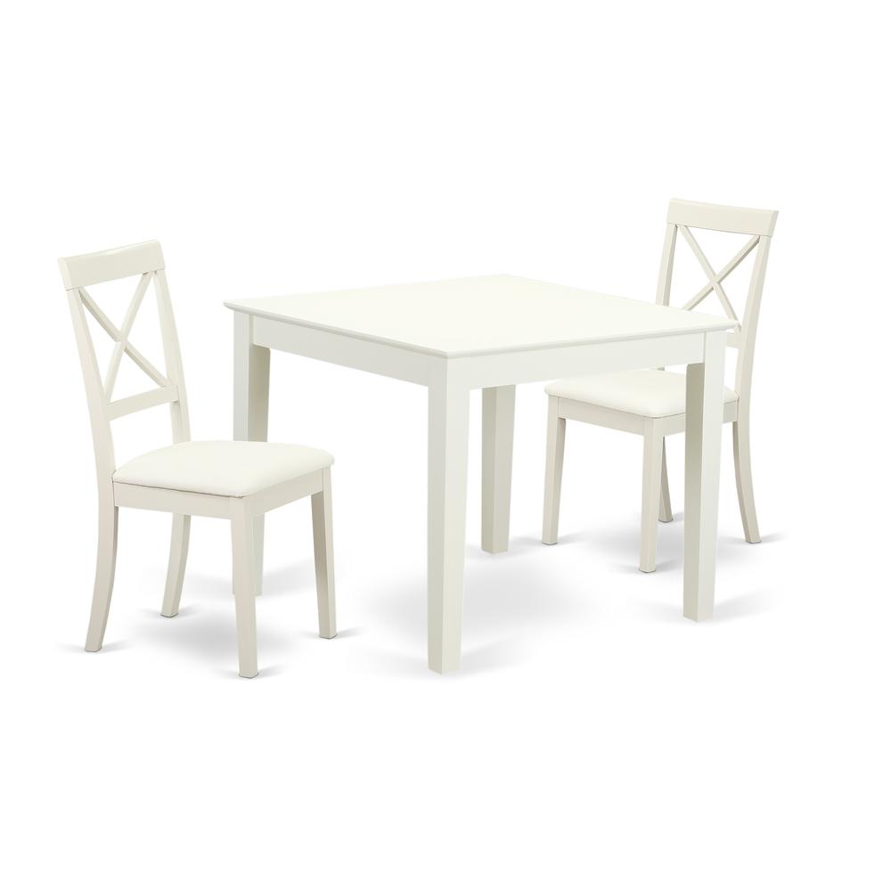 Dining Room Set Linen White, OXBO3-LWH-LC