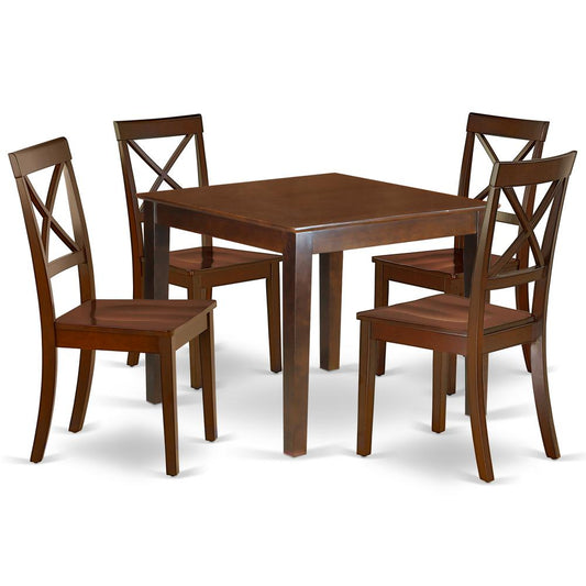 Dining Room Set Mahogany, OXBO5-MAH-W