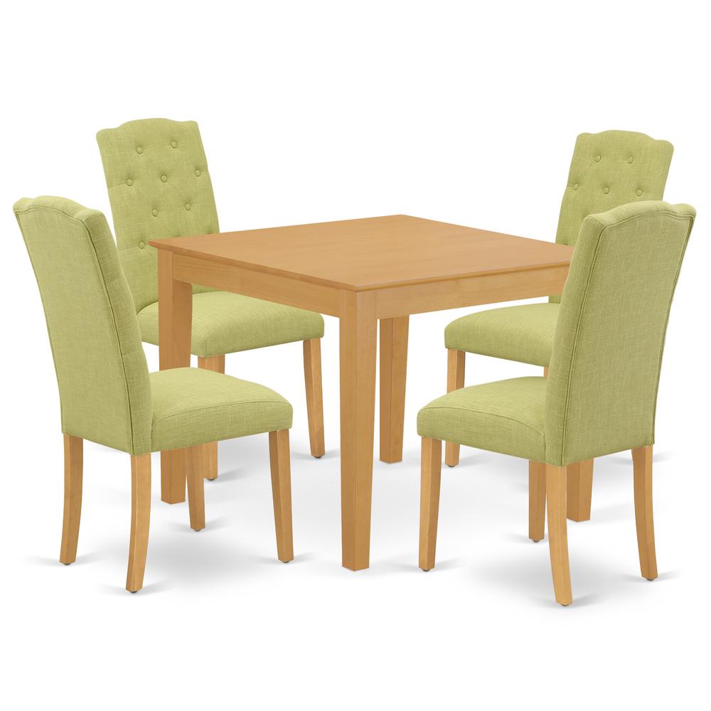 Dining Room Set Oak, OXCE5-OAK-07