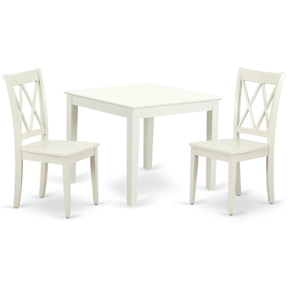 Dining Room Set Linen White, OXCL3-LWH-W