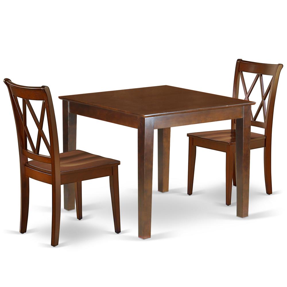 Dining Room Set Mahogany, OXCL3-MAH-W