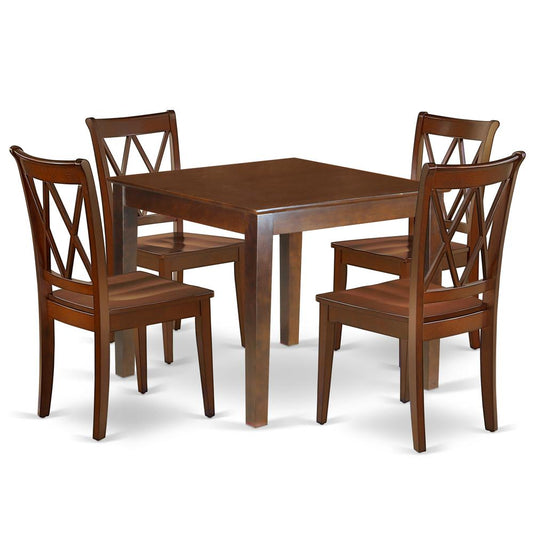 Dining Room Set Mahogany, OXCL5-MAH-W