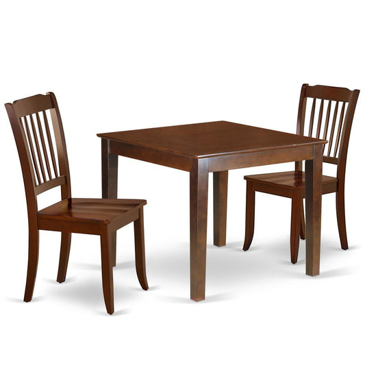 Dining Room Set Mahogany, OXDA3-MAH-W