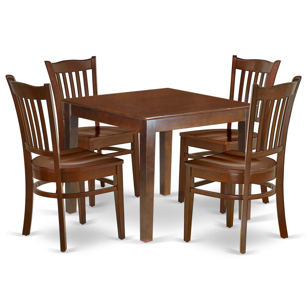 Dining Room Set Mahogany, OXGR5-MAH-W