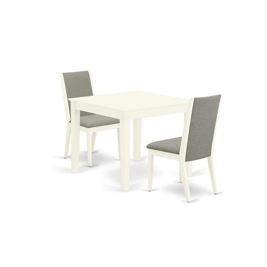 Dining Room Set Linen White, OXLA3-LWH-06