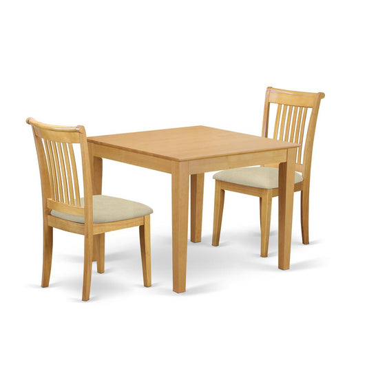 Dining Room Set Oak, OXPO3-OAK-C