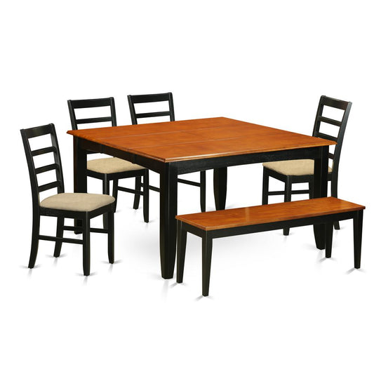 Dining Room Set Black, PARF6-BLK-C