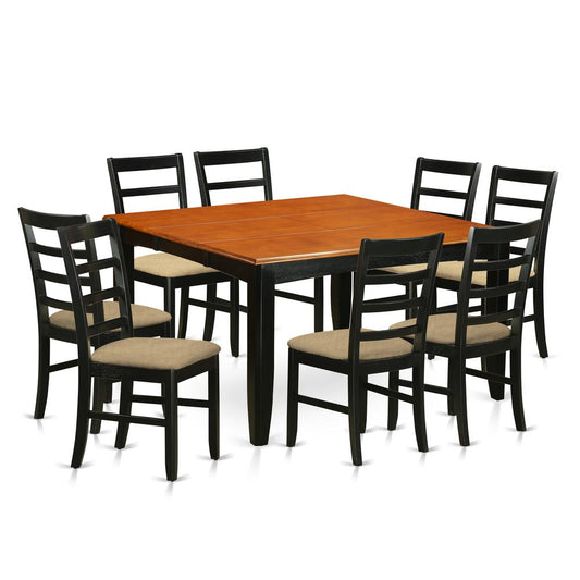 Dining Room Set Black & Cherry, PARF9-BCH-C