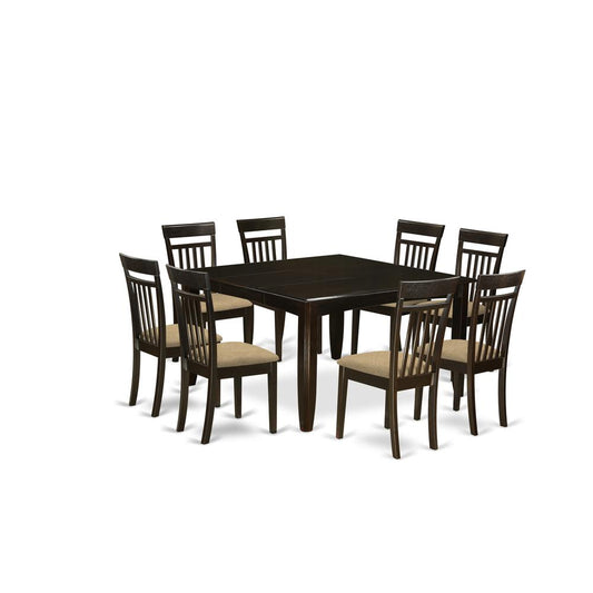 Dining Room Set Cappuccino, PFCA9-CAP-C