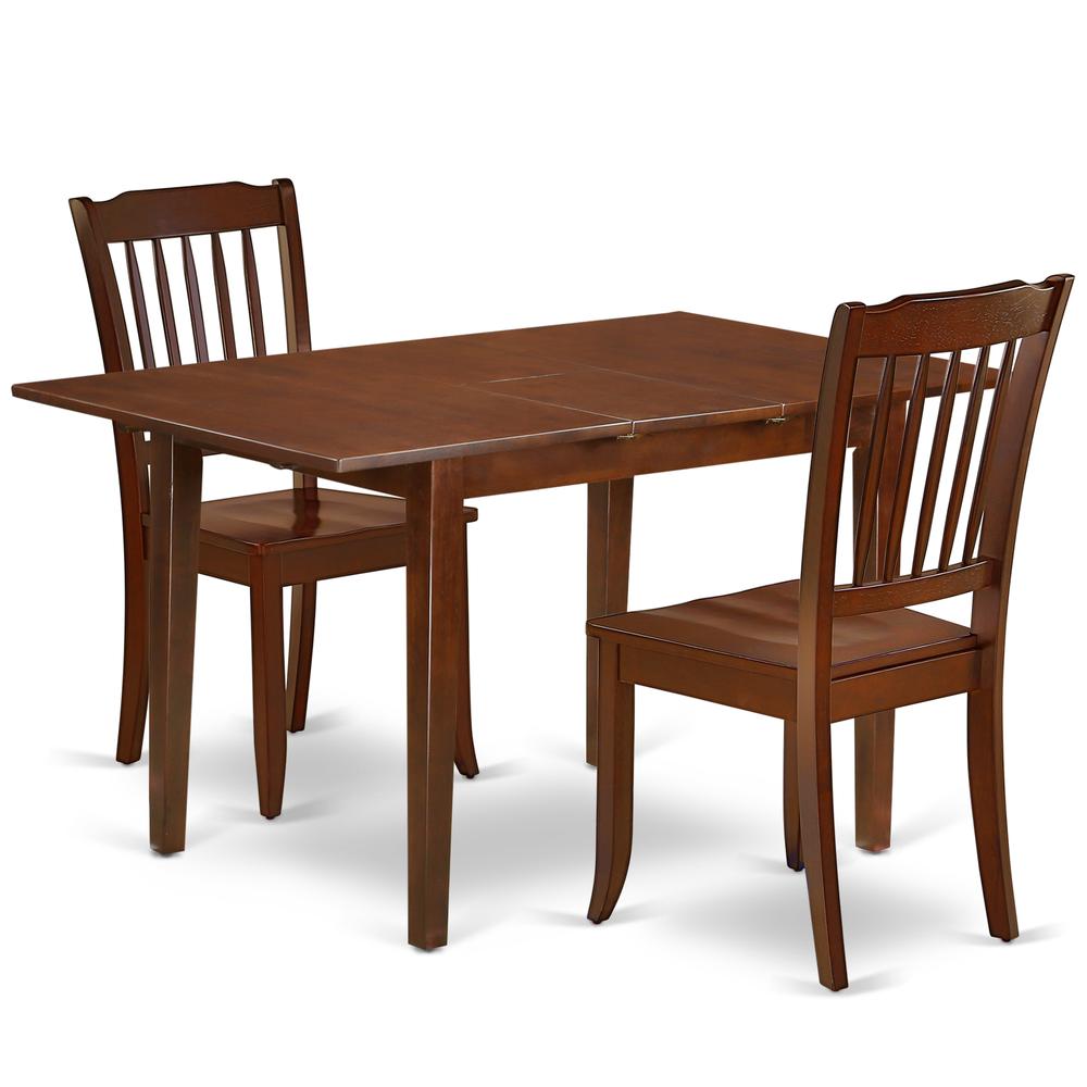 Dining Room Set Mahogany, PSDA3-MAH-W