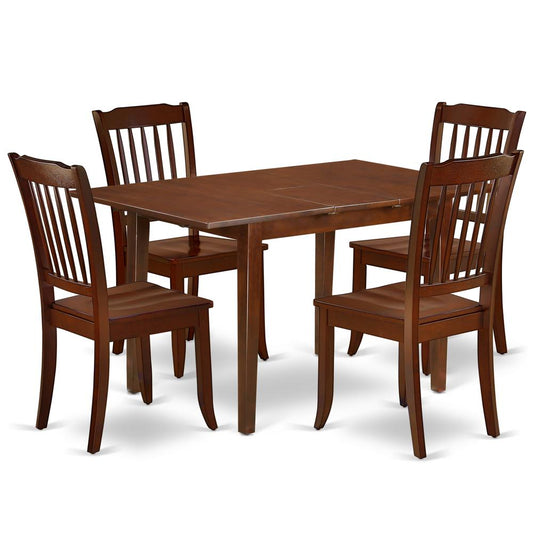 Dining Room Set Mahogany, PSDA5-MAH-W