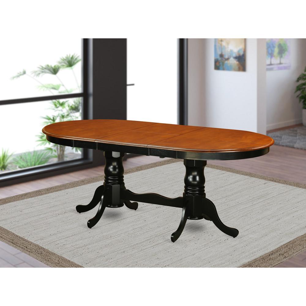 Plainville    Table  with  18"  butterfly  Leaf  -Black  &  Cherry.