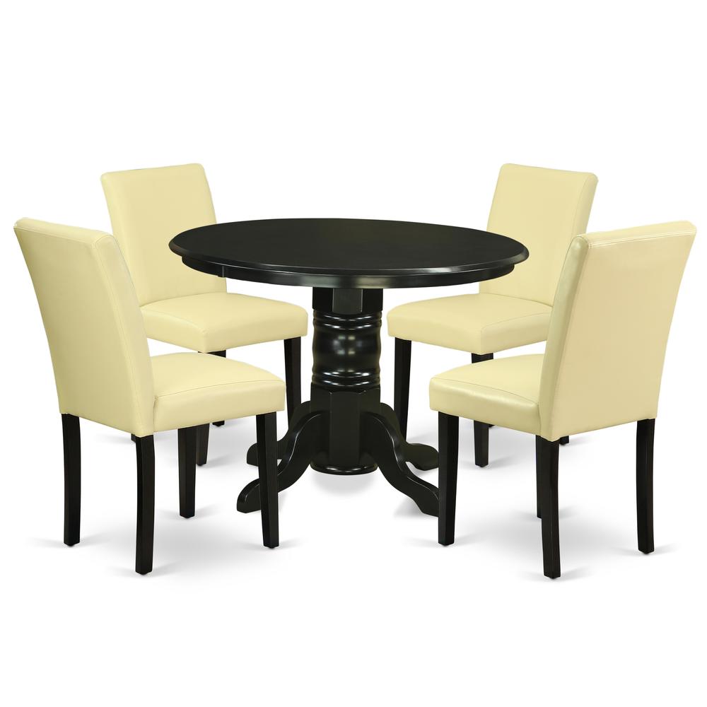 Dining Room Set Black, SHAB5-BLK-73