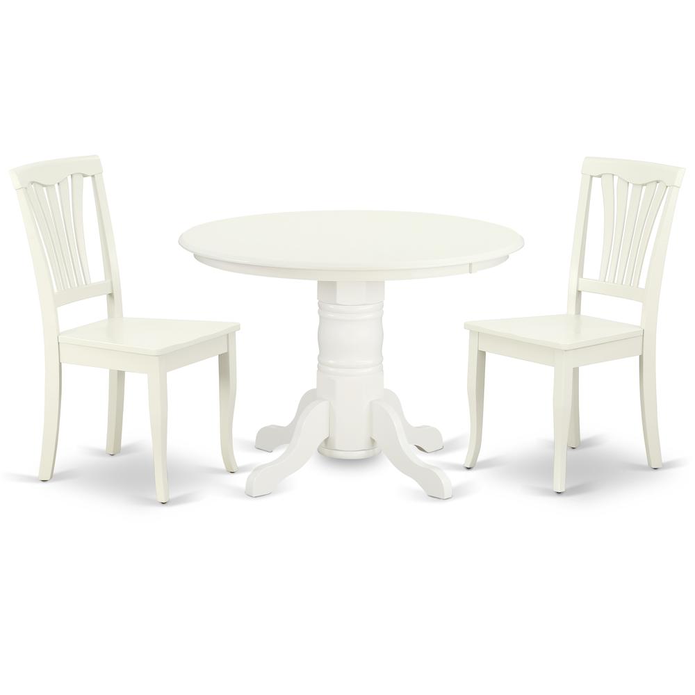 Dining Room Set Linen White, SHAV3-LWH-W