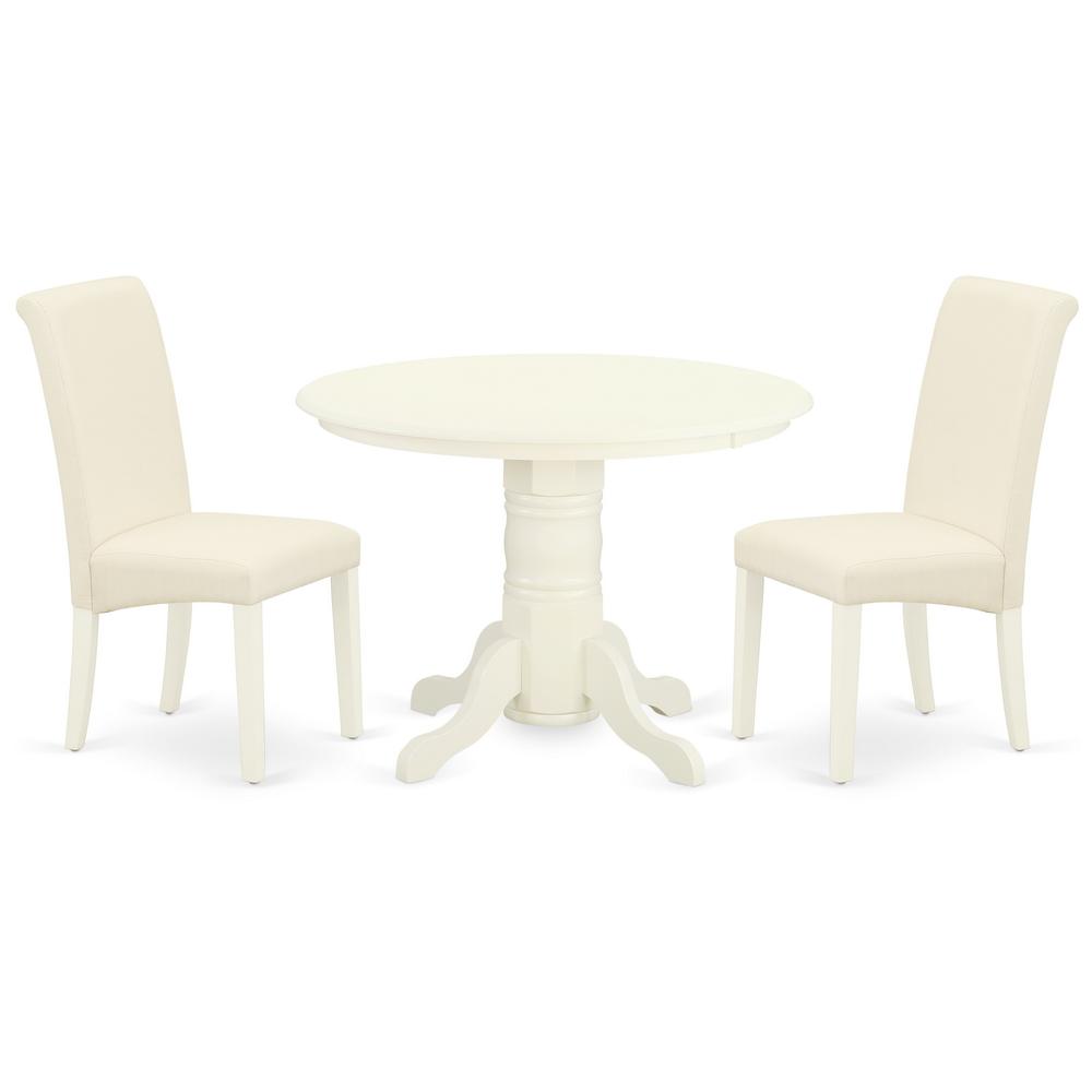 Dining Room Set Linen White, SHBA3-WHI-01