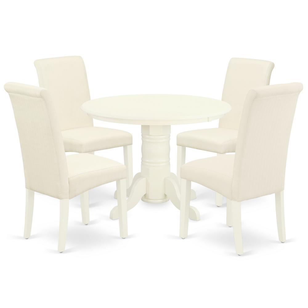 Dining Room Set Linen White, SHBA5-WHI-01