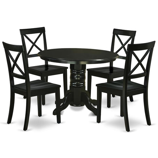 Dining Room Set Black, SHBO5-BLK-W