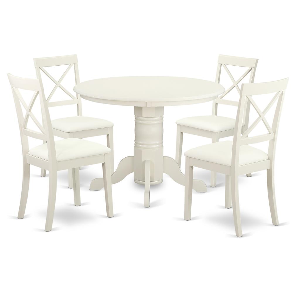 Dining Room Set Linen White, SHBO5-WHI-LC