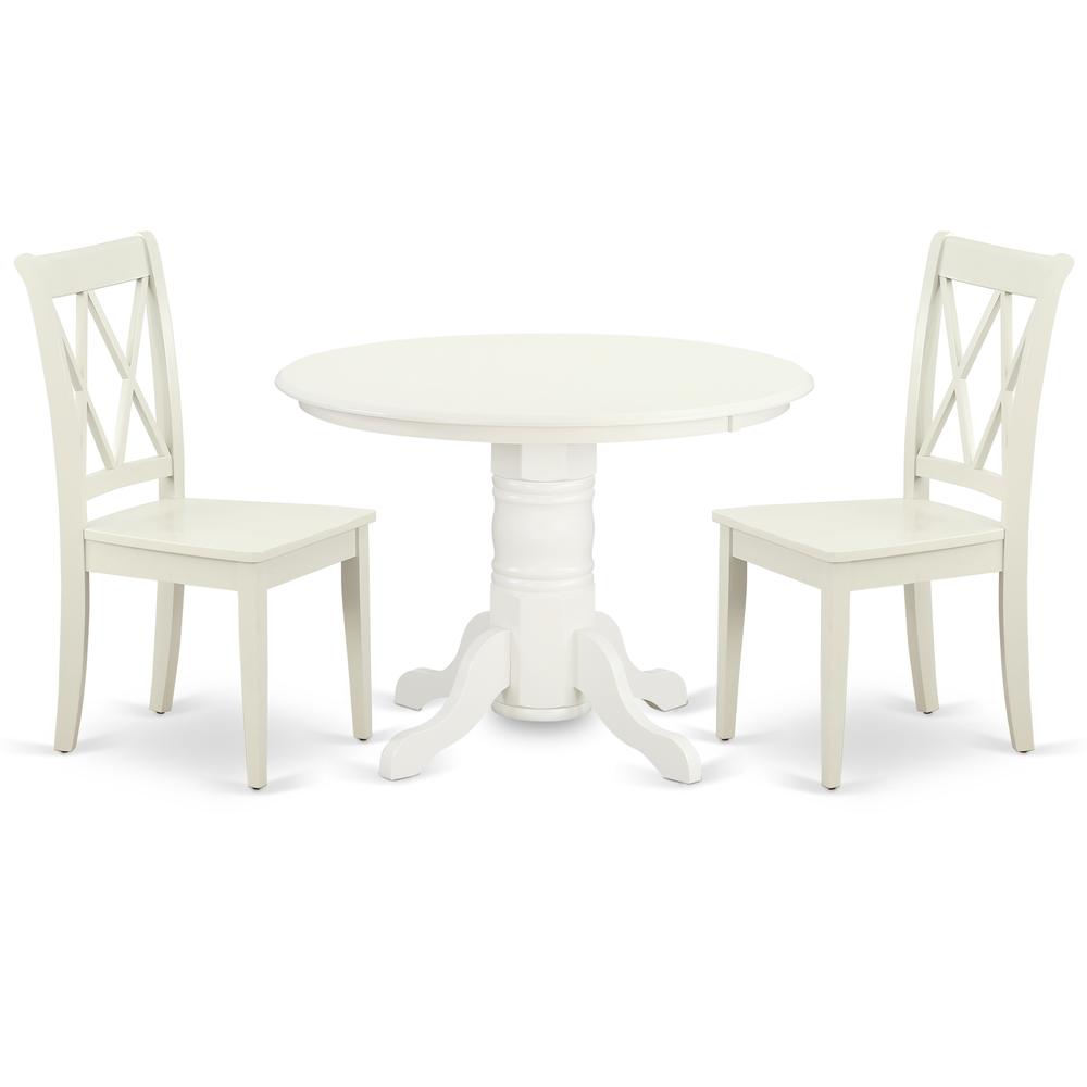 Dining Room Set Linen White, SHCL3-LWH-W