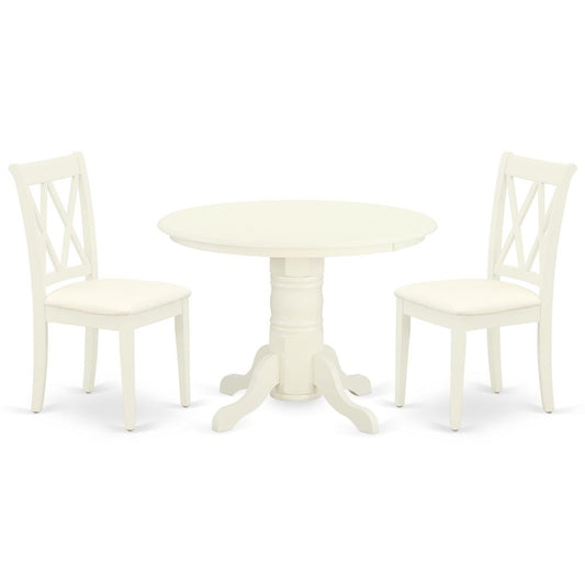 Dining Room Set Linen White, SHCL3-WHI-C