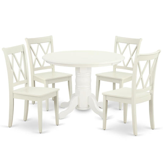 Dining Room Set Linen White, SHCL5-LWH-W