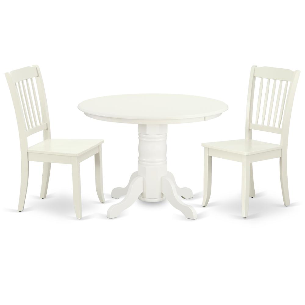 Dining Room Set Linen White, SHDA3-LWH-W