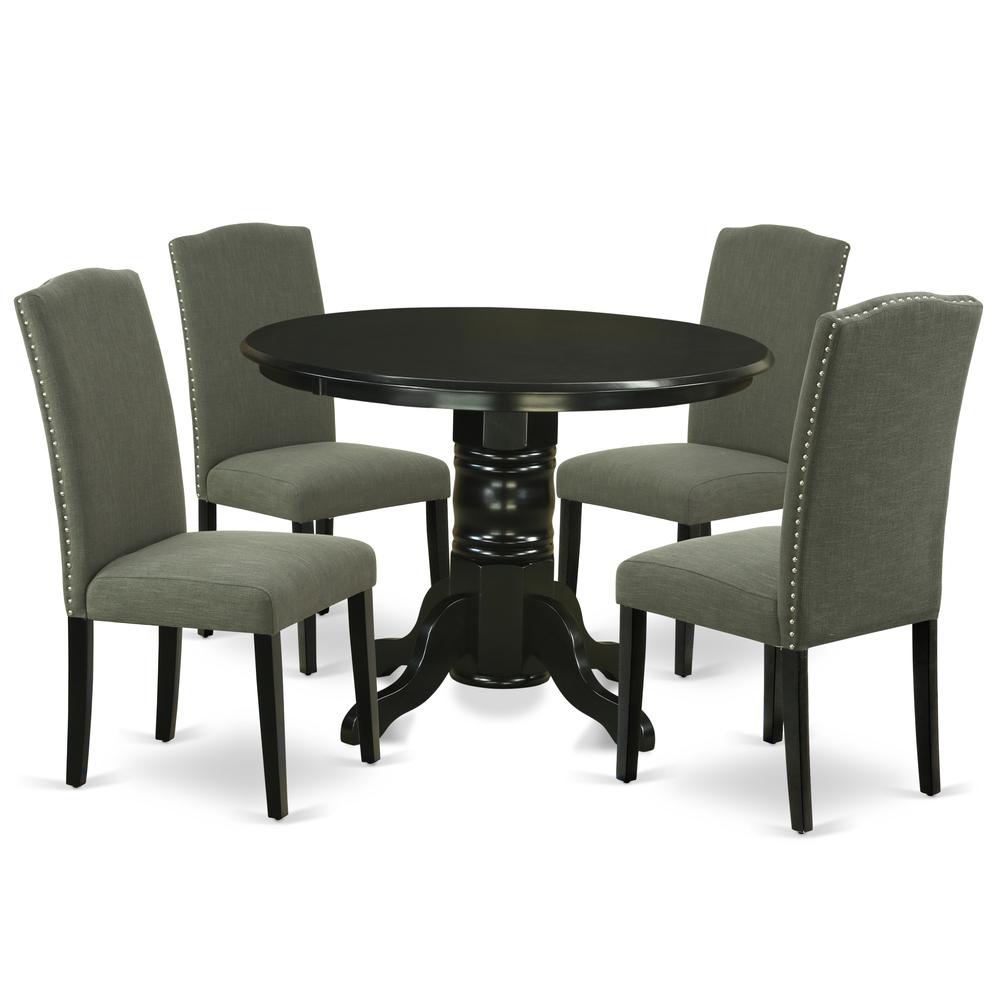 Dining Room Set Black, SHEN5-BLK-20