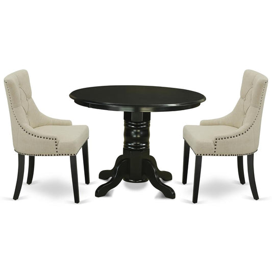 Dining Room Set Black, SHFR3-BLK-02