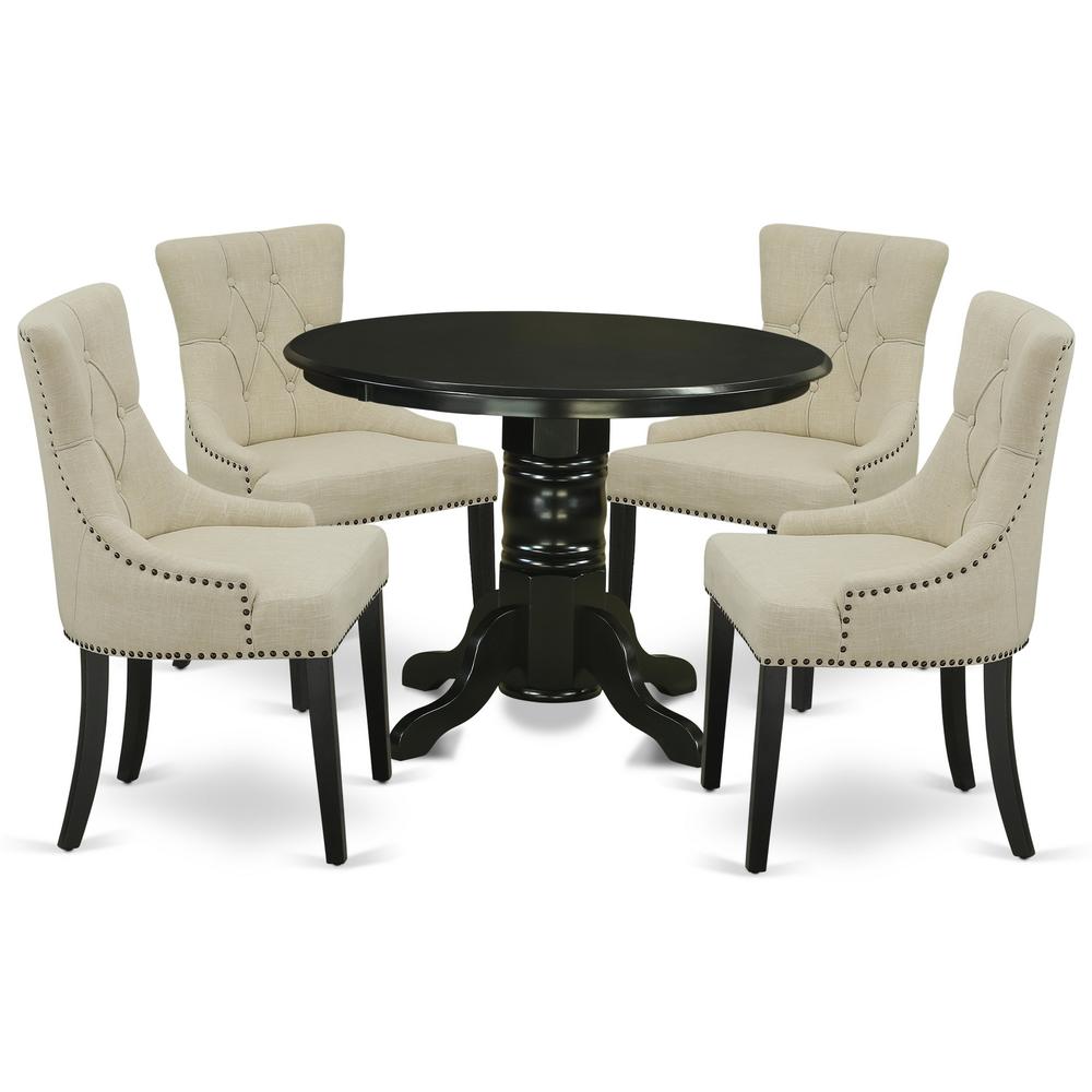 Dining Room Set Black, SHFR5-BLK-02