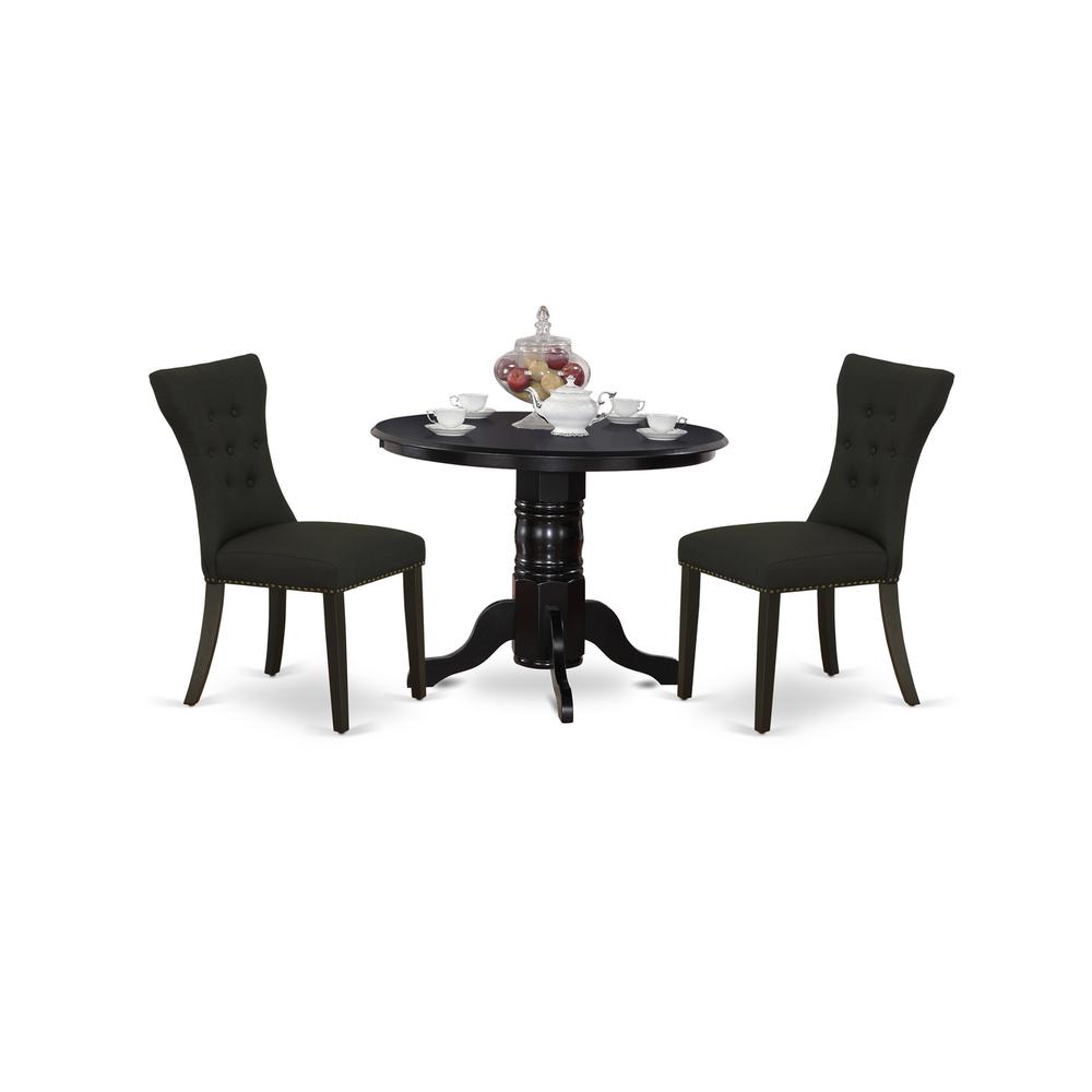 Dining Room Set Black, SHGA3-BLK-24