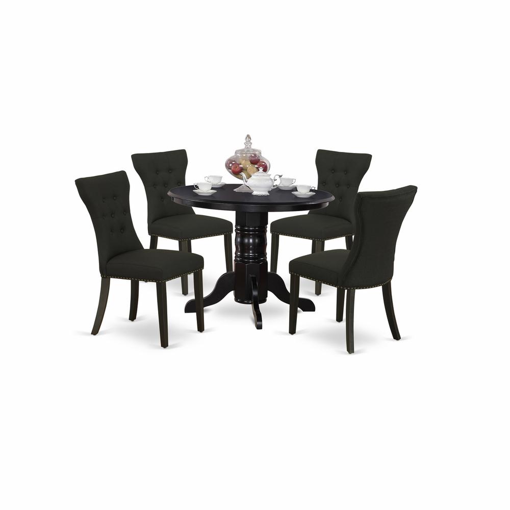 Dining Room Set Black, SHGA5-BLK-24