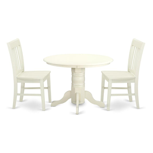 Dining Room Set Linen White, SHNO3-LWH-W