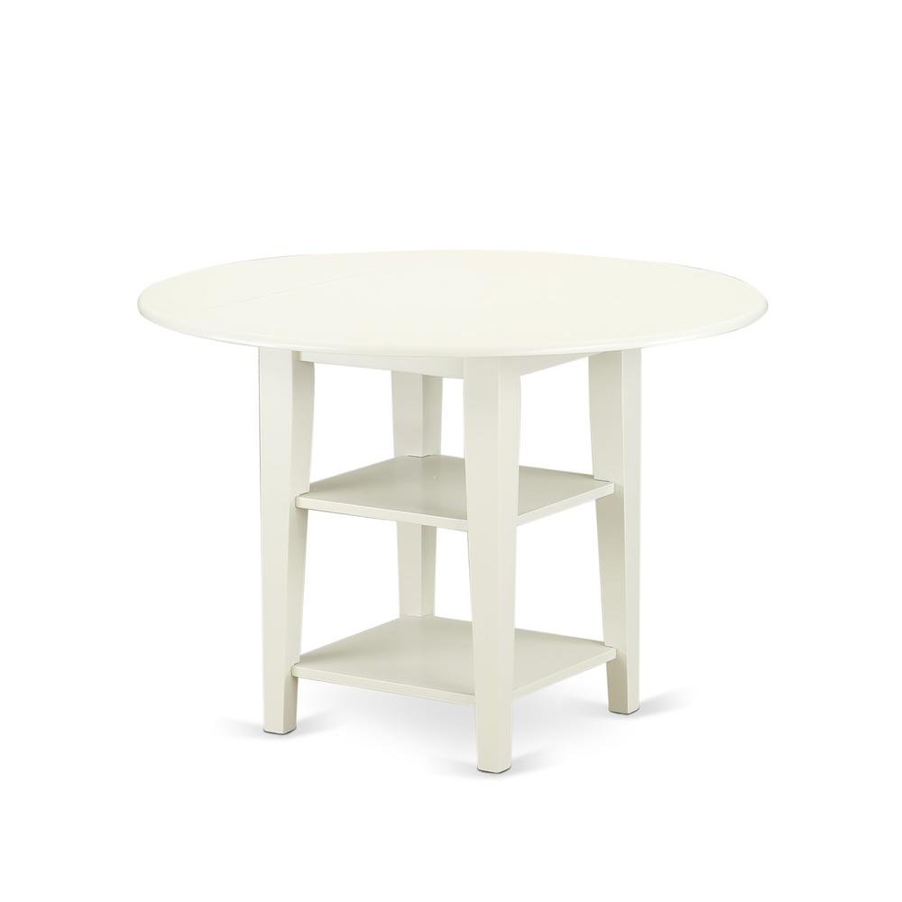 3 Piece Dining Table Set Consists of a Round Kitchen Table