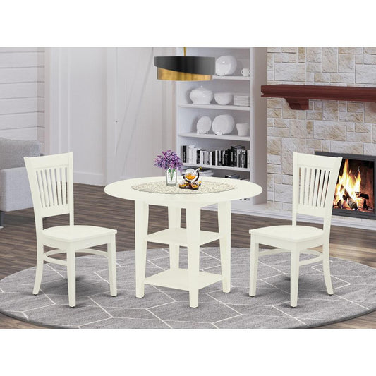 Dining Table- Dining Chairs, SUVA3-LWH-W