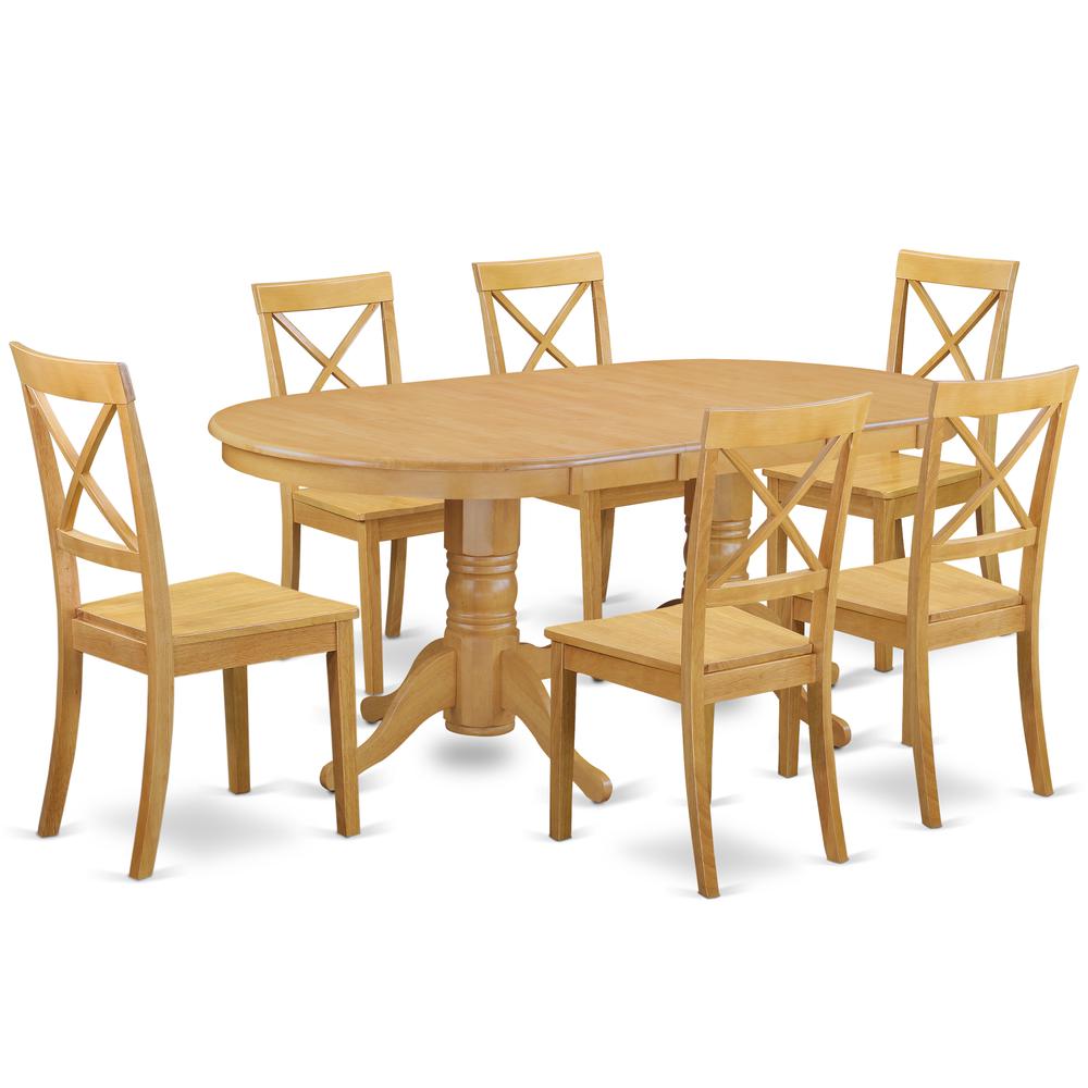 Dining Room Set Oak, VABO7-OAK-W