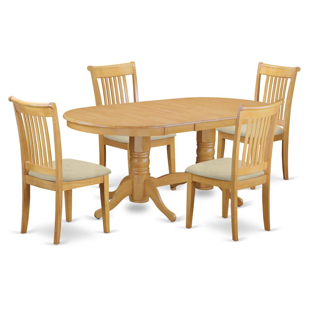 Dining Room Set Oak, VAPO5-OAK-C