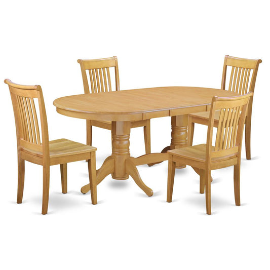 Dining Room Set Oak, VAPO5-OAK-W