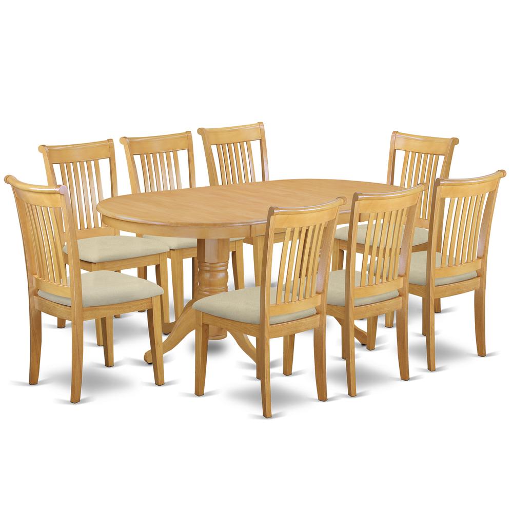 Dining Room Set Oak, VAPO9-OAK-C