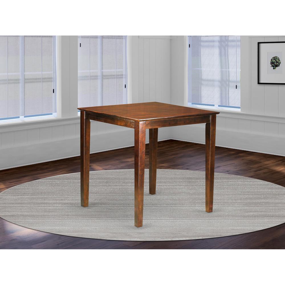 Vernon  Pub,  Counter  Height  Square  Table  -  Mahogany  Finish