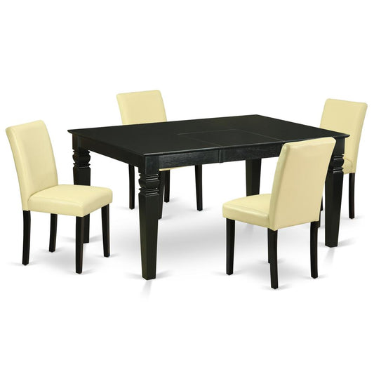 Dining Room Set Black, WEAB5-BLK-73