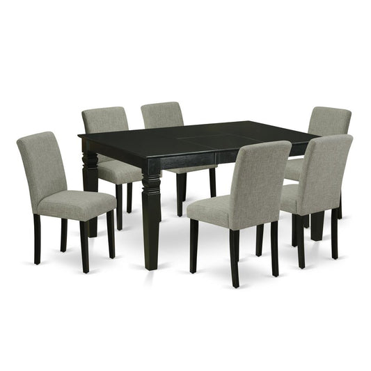 Dining Room Set Black, WEAB7-BLK-06