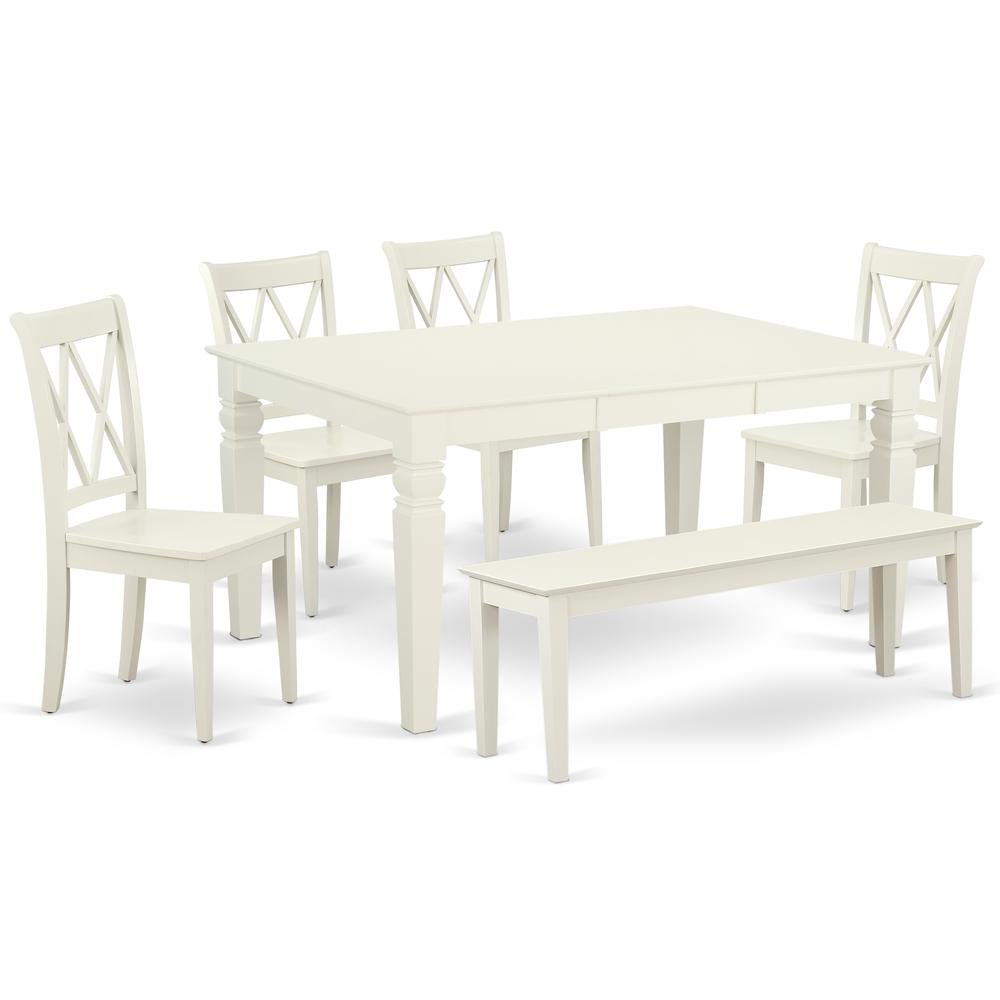 Dining Room Set Linen White, WECL6C-LWH-W