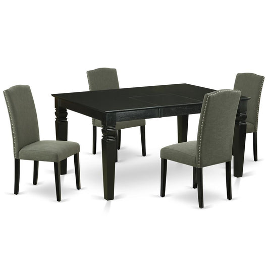 Dining Room Set Black, WEEN5-BLK-20