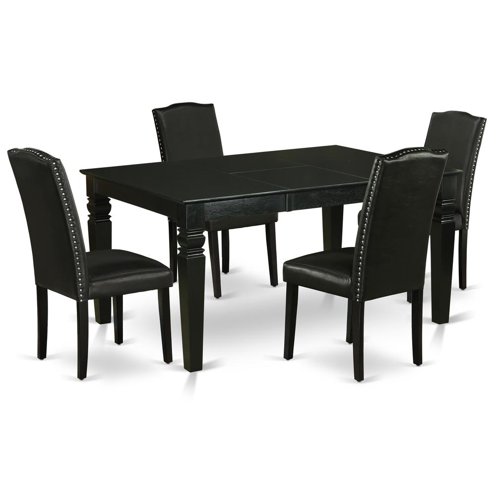 Dining Room Set Black, WEEN5-BLK-69