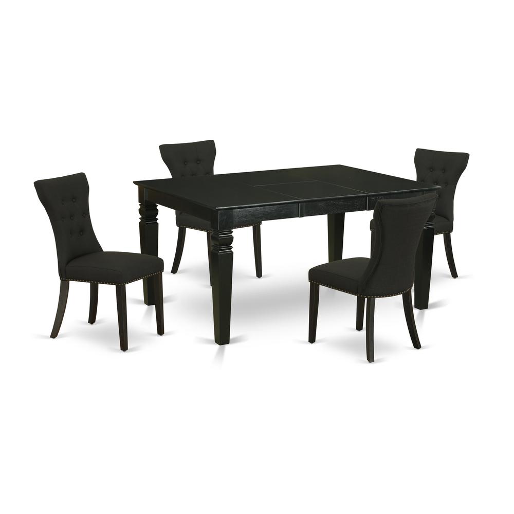 Dining Room Set Black, WEGA5-BLK-24